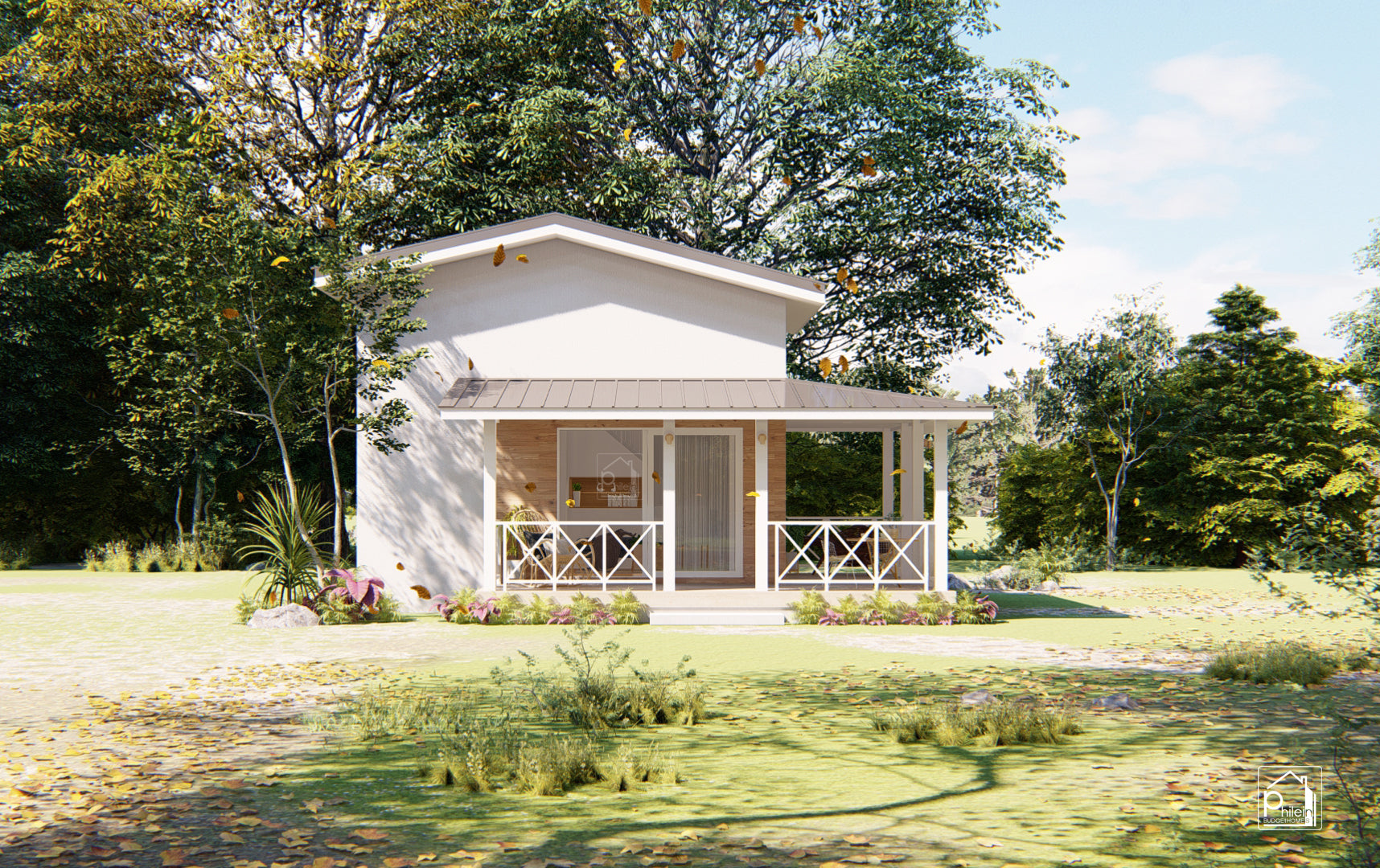 Delia Basic Kit | 35sqm Simple Tiny House with Loft, Floor Plan (Digital Download)