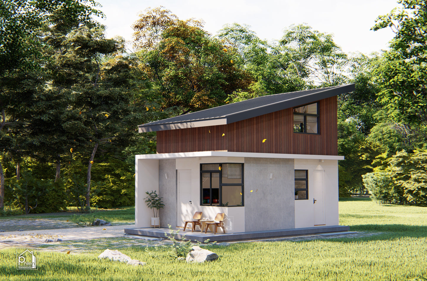 Lian Basic Kit | 35 sqm One Bedroom Simple Tiny House Floor Plan (Digital Download)