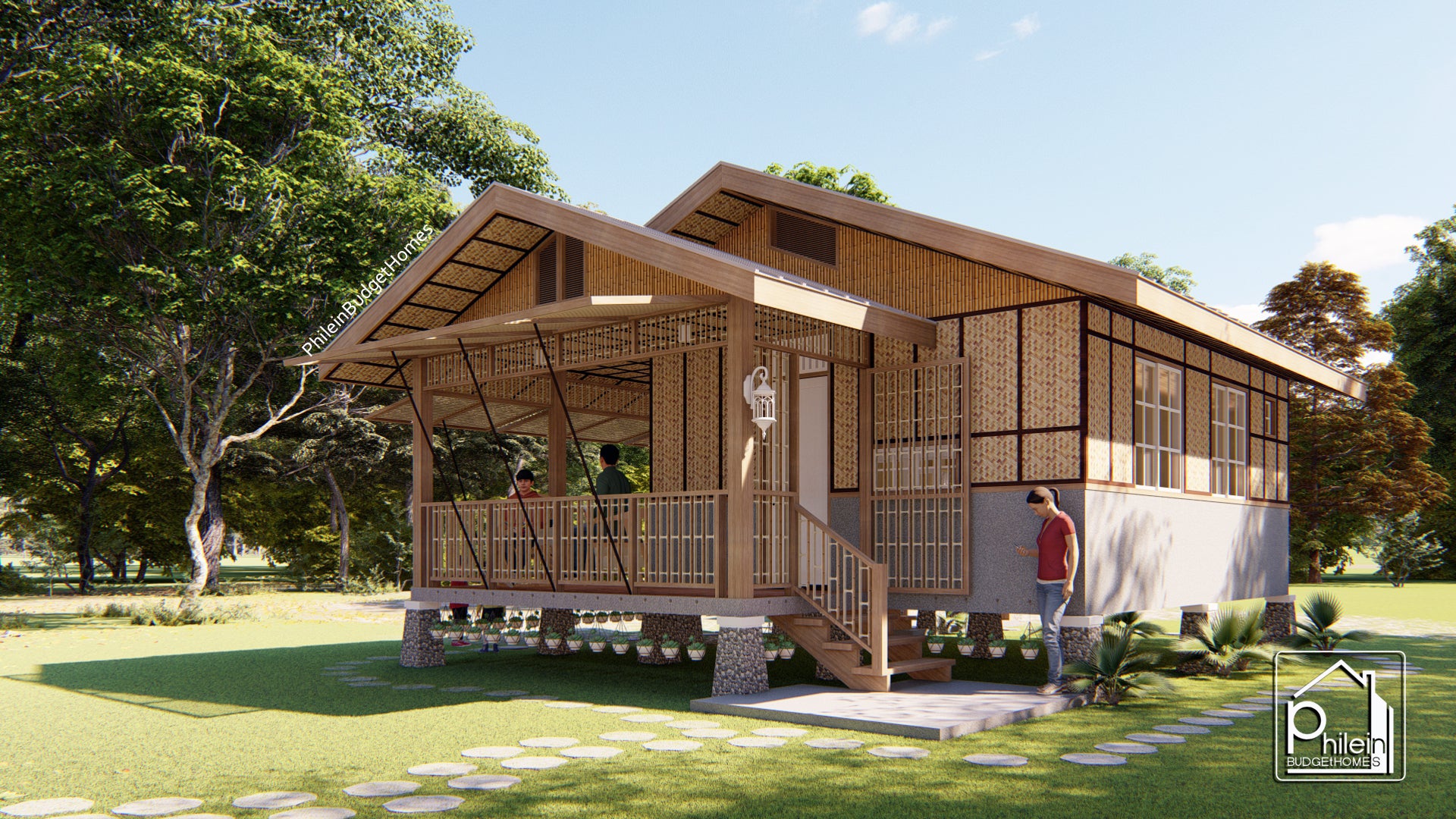 Pyxis Basic Kit | 30sqm Two Bedroom Modern Bahay Kubo Floor Plan (Digital Download)