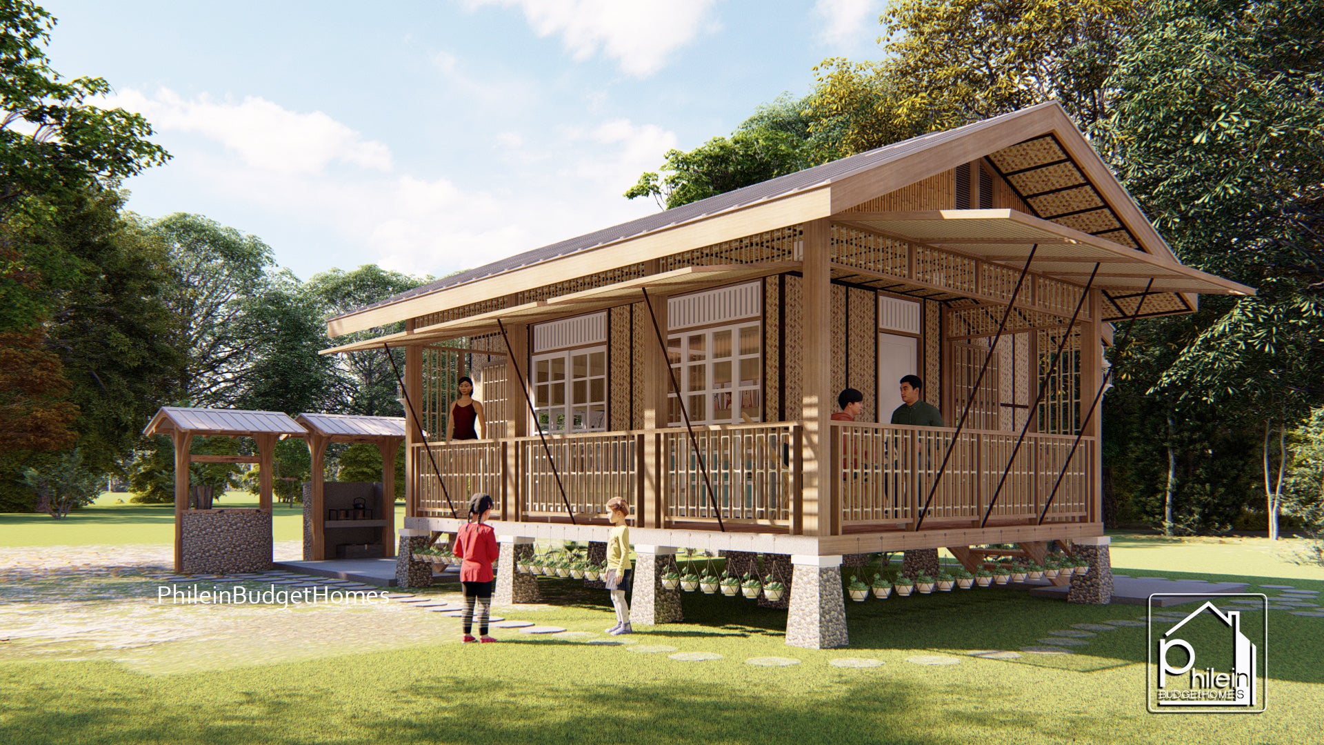 Pyxis Basic Kit | 30sqm Two Bedroom Modern Bahay Kubo Floor Plan (Digital Download)