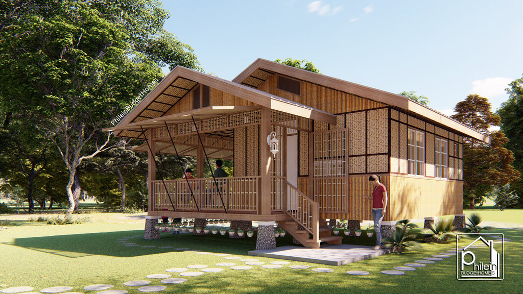 Pyxis Basic Kit | 30sqm Two Bedroom Modern Bahay Kubo Floor Plan (Digital Download)