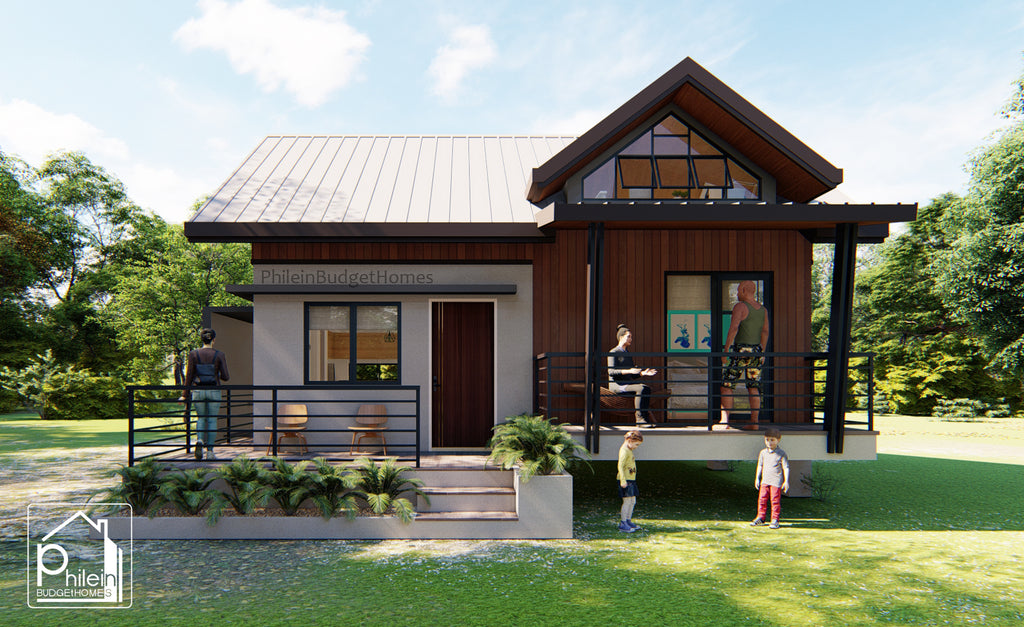 Lynx Basic Kit | 82sqm 3 Bedroom Modern Bahay Kubo with Attic Floor Plan (Digital Download)