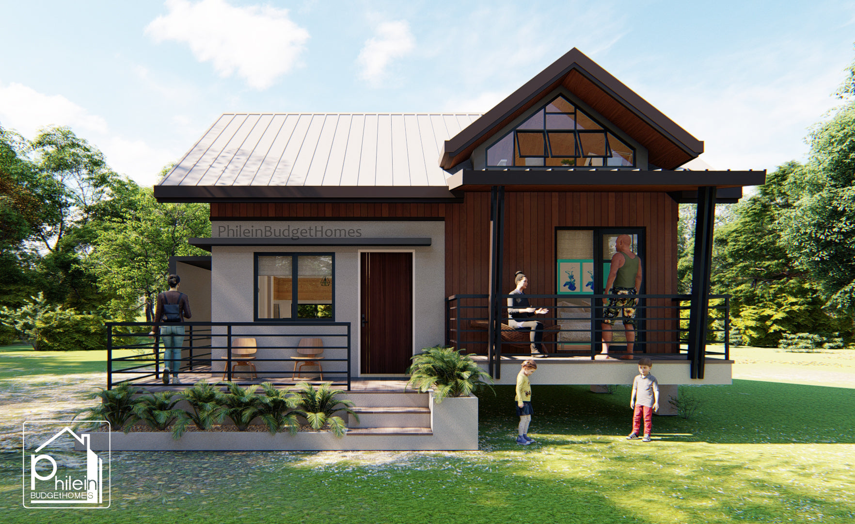 Lynx Basic Kit | 82sqm 3 Bedroom Modern Bahay Kubo with Attic Floor Plan (Digital Download)