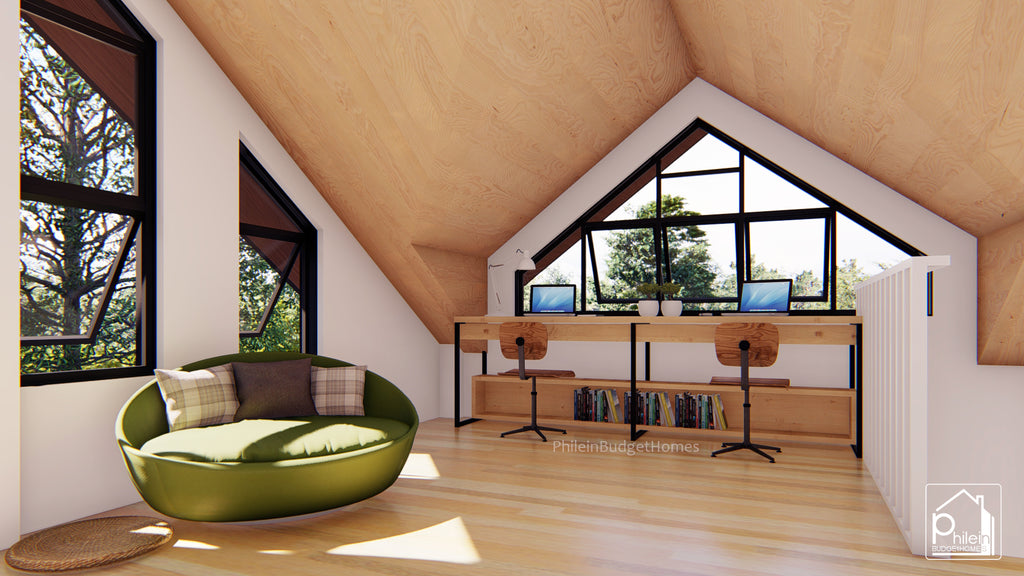 Lynx Basic Kit | 82sqm 3 Bedroom Modern Bahay Kubo with Attic Floor Plan (Digital Download)