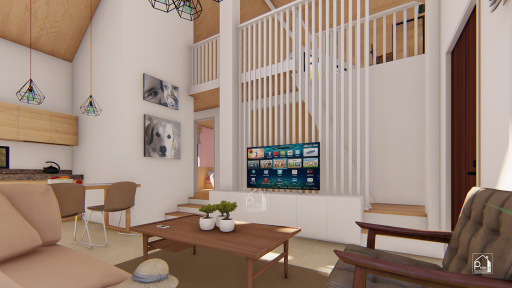 Lynx Basic Kit | 82sqm 3 Bedroom Modern Bahay Kubo with Attic Floor Plan (Digital Download)