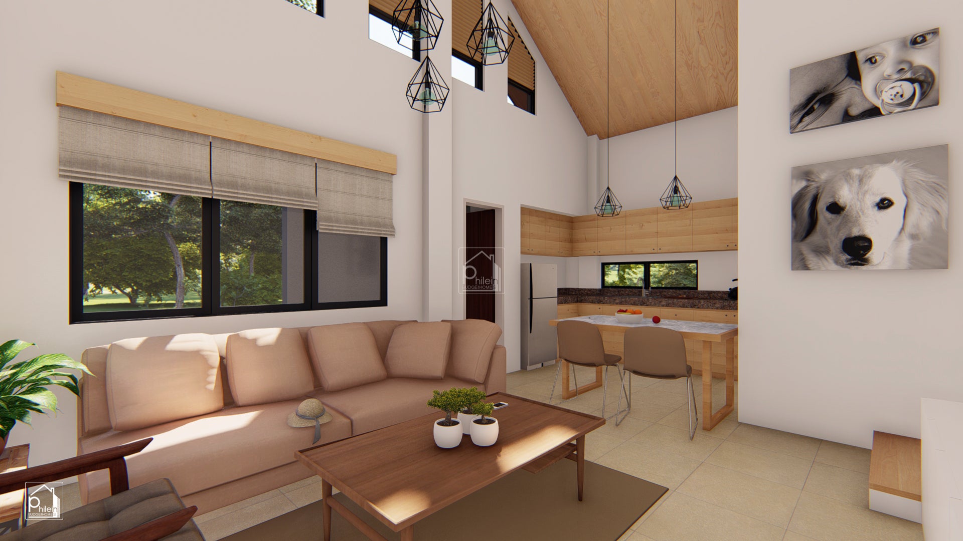 Lynx Basic Kit | 82sqm 3 Bedroom Modern Bahay Kubo with Attic Floor Plan (Digital Download)