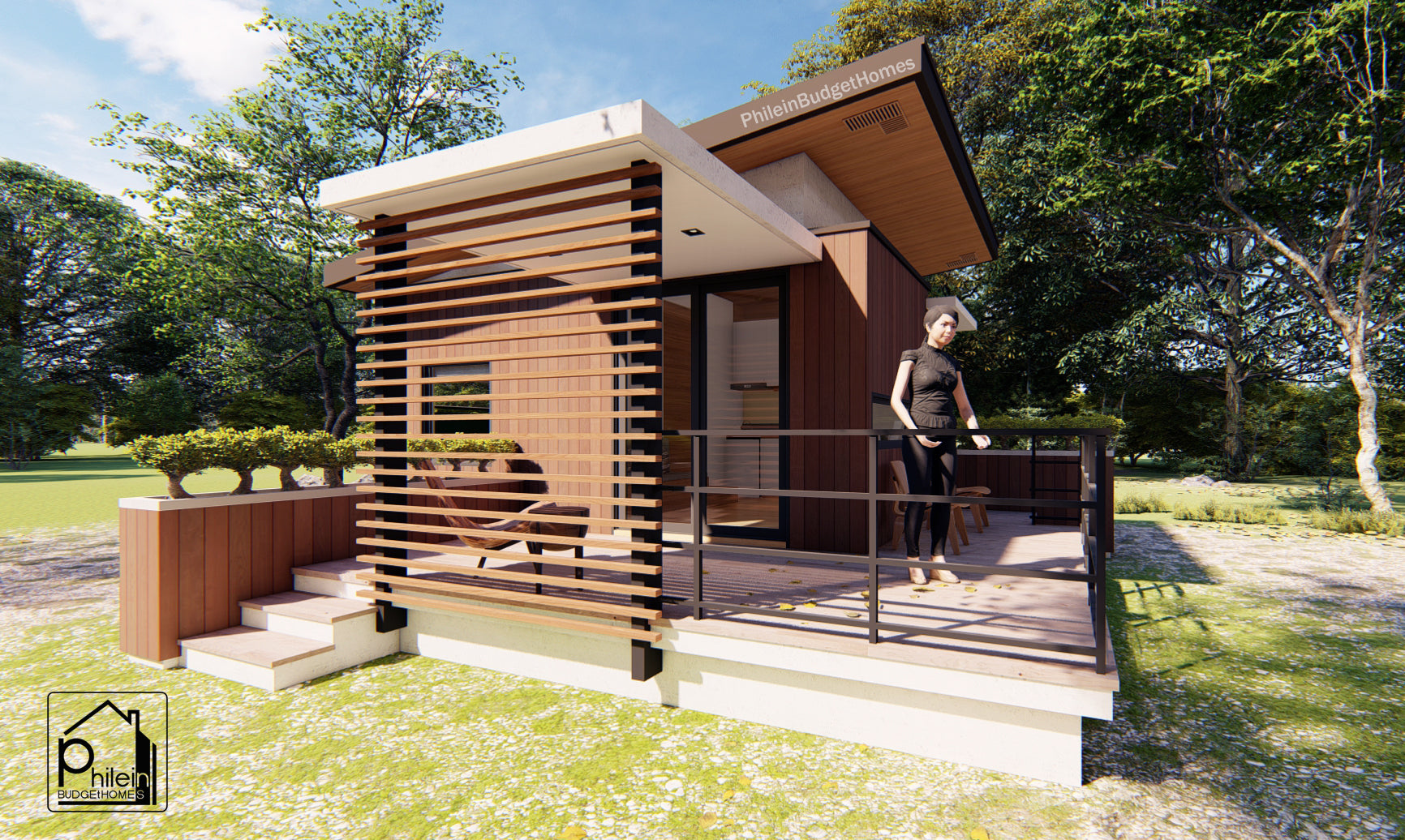 Ursa Layout Kit | 18 sqm Tiny House with Cozy Front Porch, Floor Plan & Elevations (Digital Download)