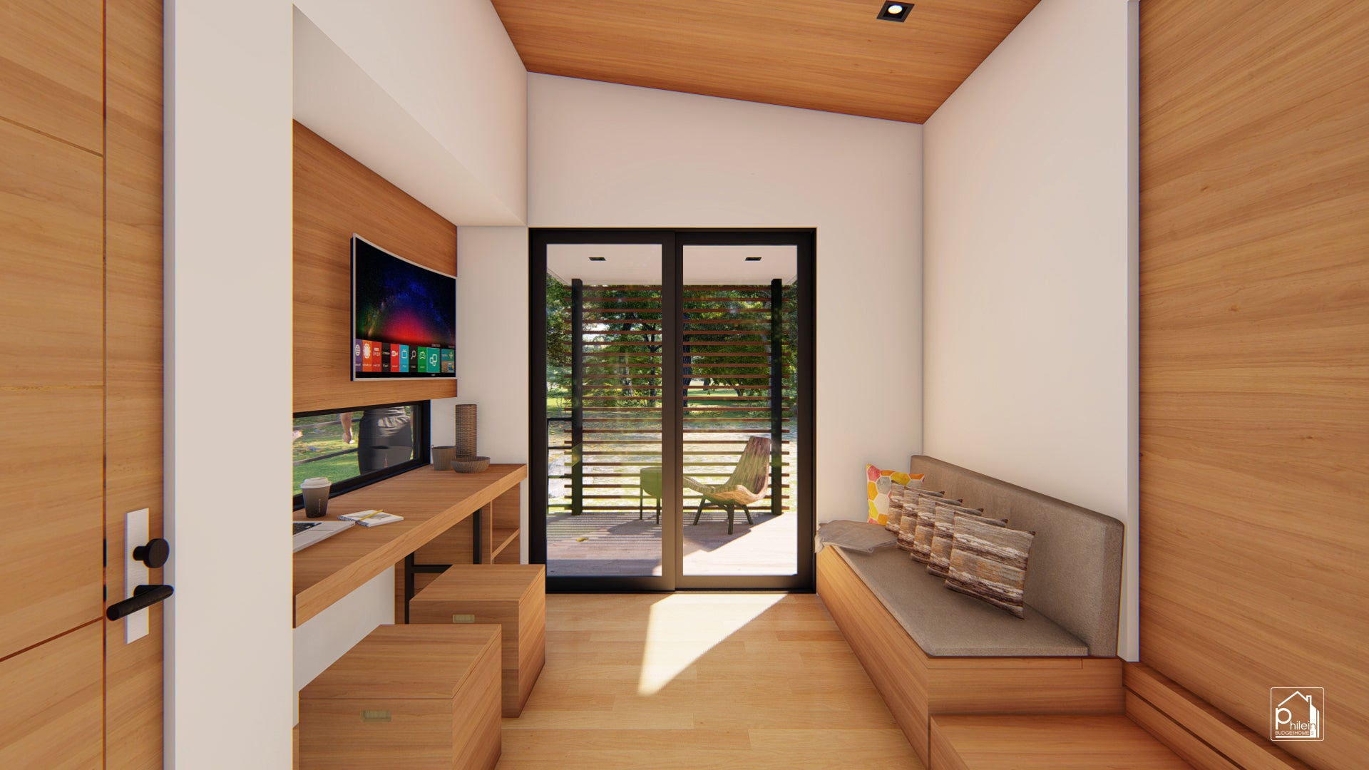 Ursa Layout Kit | 18 sqm Tiny House with Cozy Front Porch, Floor Plan & Elevations (Digital Download)