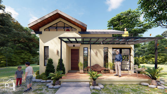 Lily 2.0 Basic Kit | 53sqm 2 Bedroom Small House with Attic Floor Plan (Digital Download)