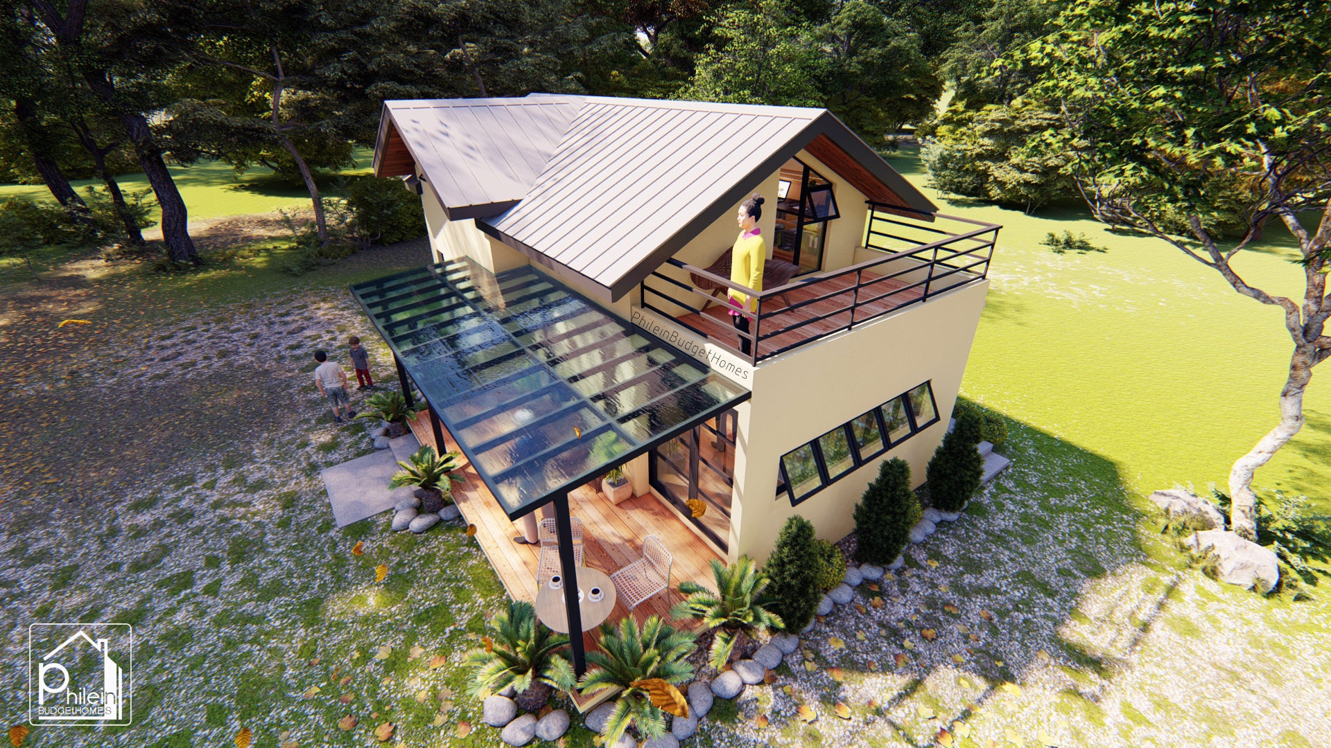 Lily 2.0 Basic Kit | 53sqm 2 Bedroom Small House with Attic Floor Plan (Digital Download)