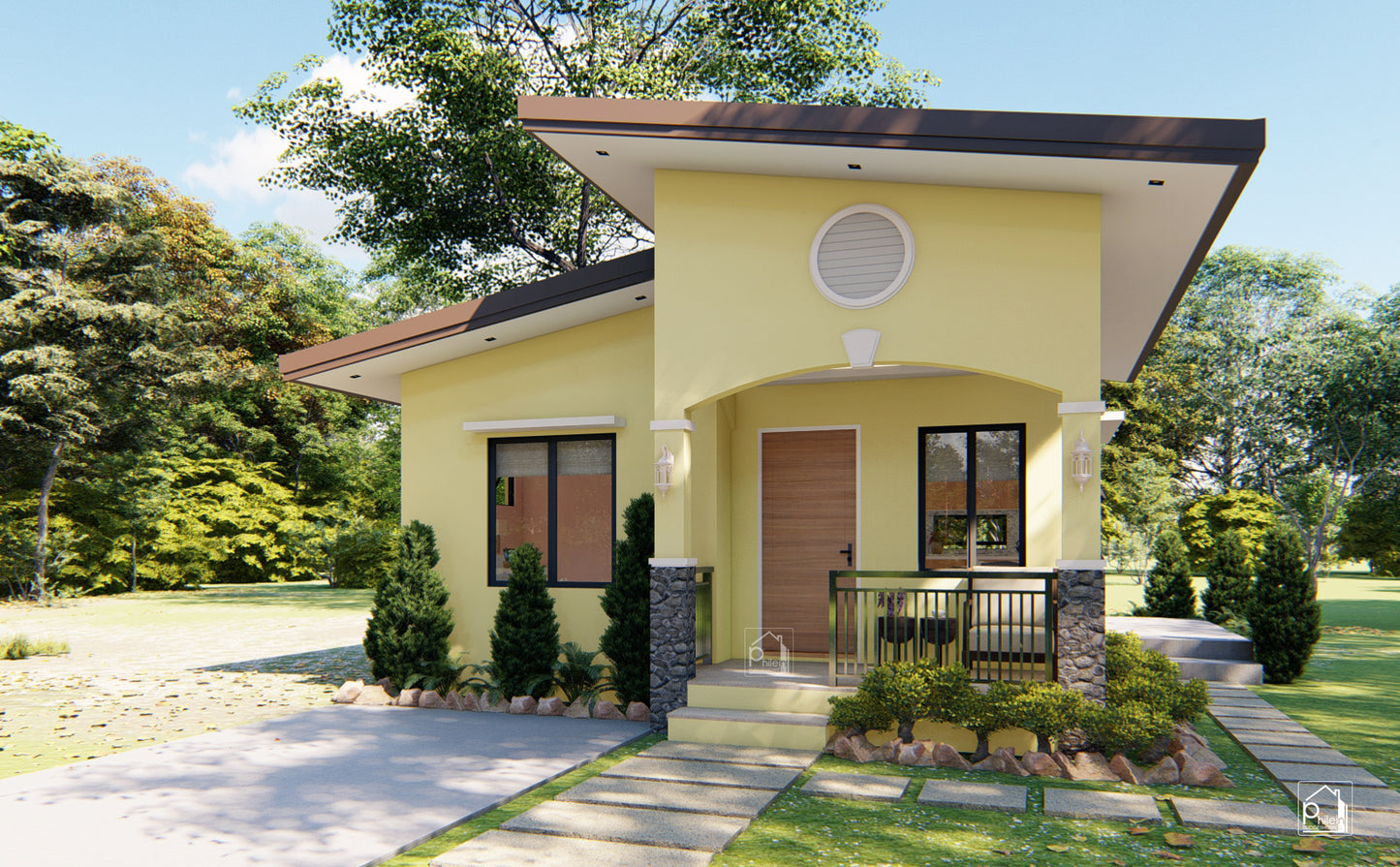 Hyacinth Basic Kit | 49 sqm Two Bedroom House with Loft Floor Plan (Digital Download)