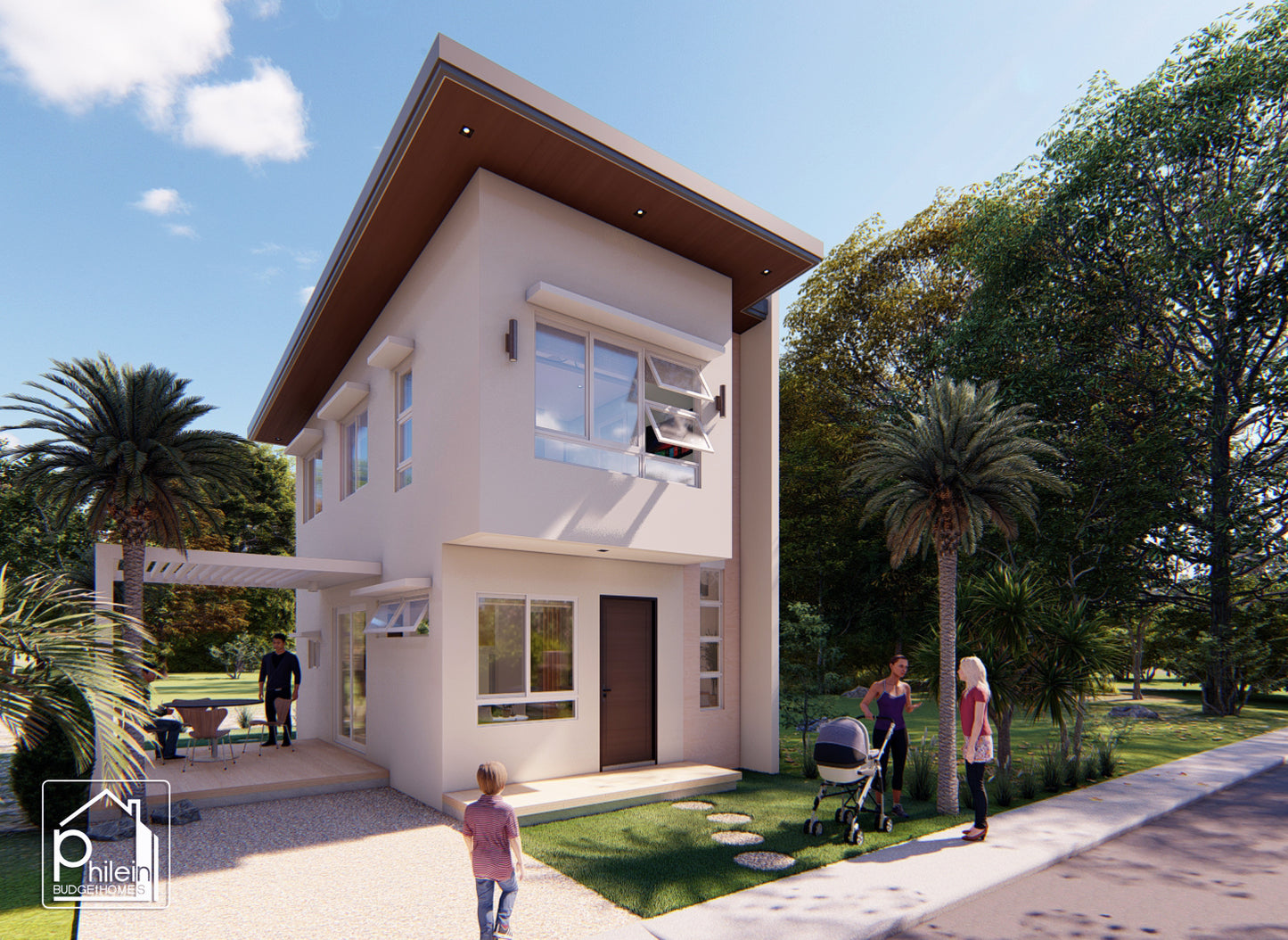 Carnation Basic Kit | 4 x 7m Three Bedrooms Small House Design Floor Plan (DIGITAL DOWNLOAD)