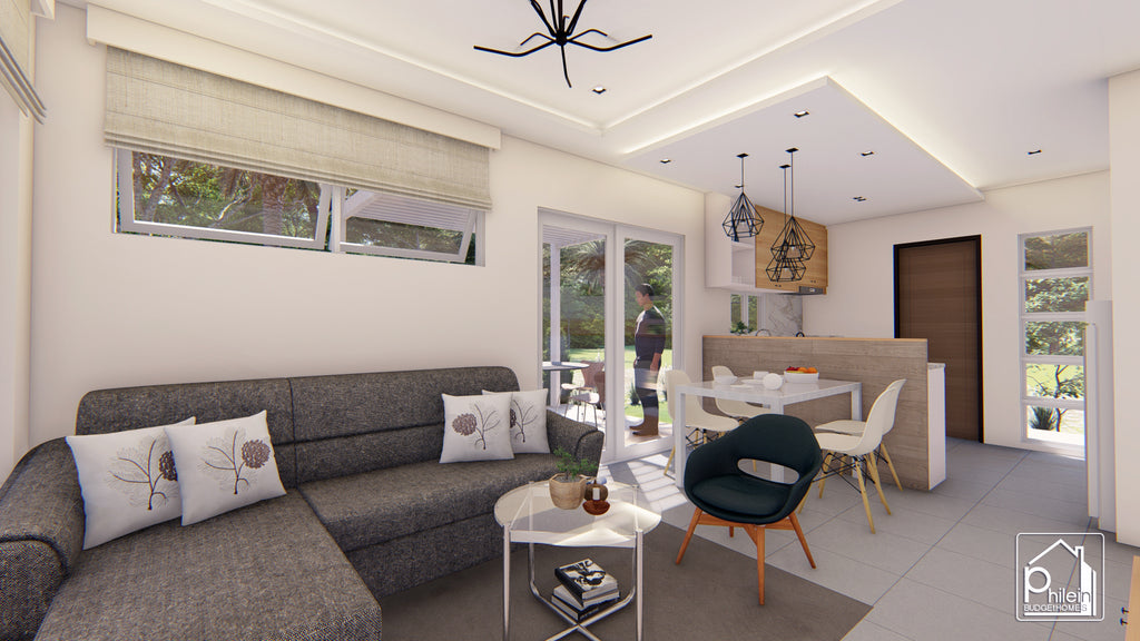 Carnation Basic Kit | 4 x 7m Three Bedrooms Small House Design Floor Plan (DIGITAL DOWNLOAD)