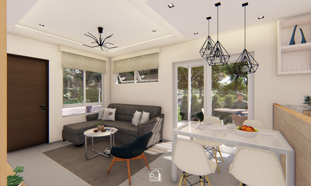 Carnation Basic Kit | 4 x 7m Three Bedrooms Small House Design Floor Plan (DIGITAL DOWNLOAD)