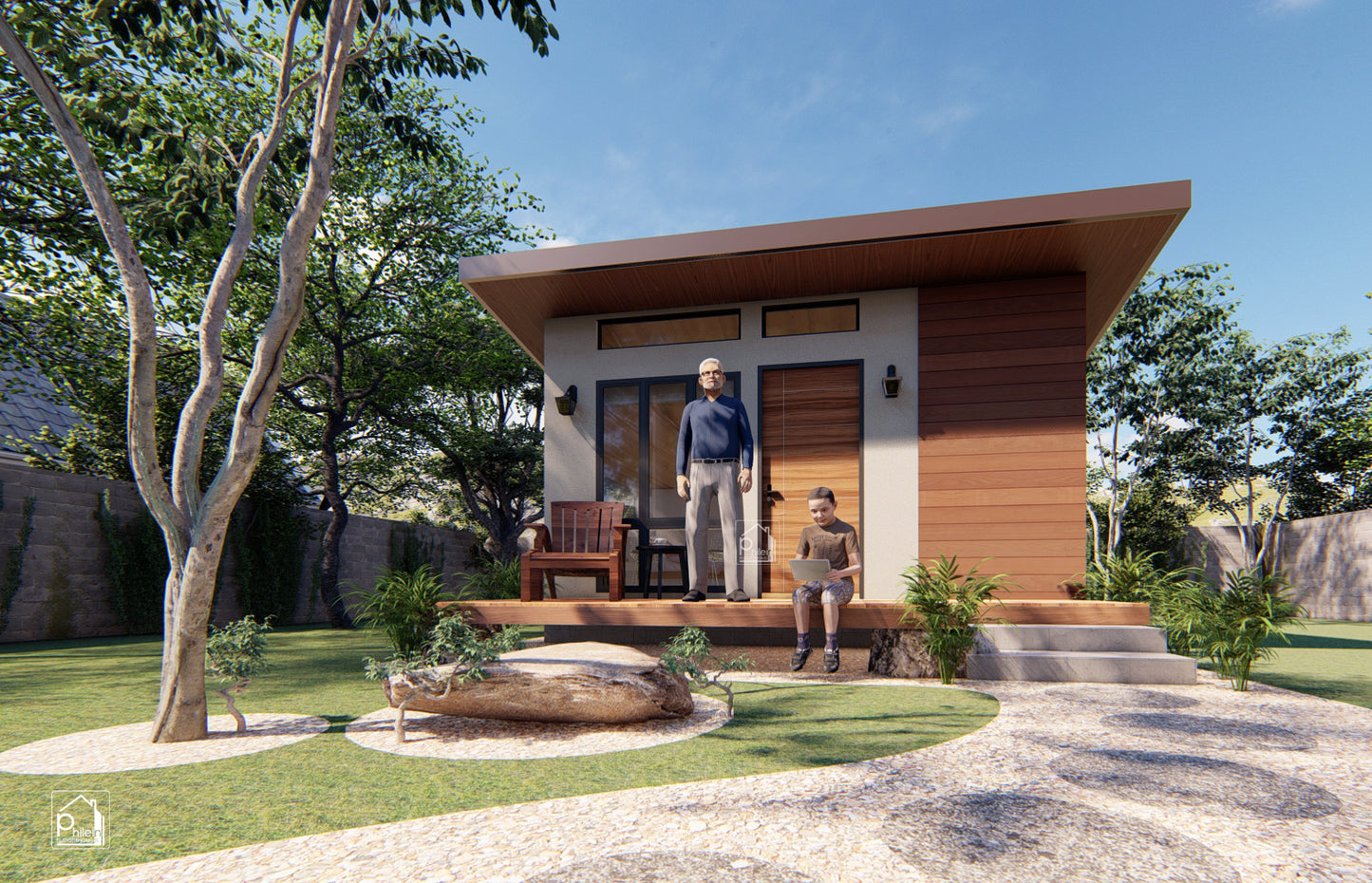 Tulip Basic Kit | 15sqm Modern Backyard Cabin Floor Plan (Digital Download)