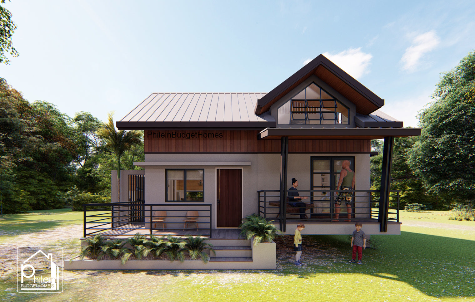 Lynx 2.0 Basic Kit | 8 x 10 meters 3 Bedroom Modern Bahay Kubo with Attic Floor Plan (Digital Download)