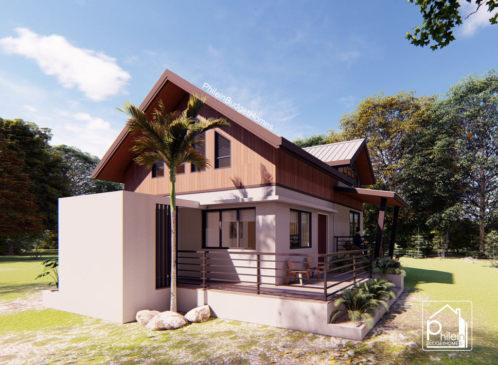 Lynx 2.0 Layout Kit | 8 x 10 meters 3 Bedroom Modern Bahay Kubo with Attic Floor Plan & Elevations (Digital Download)