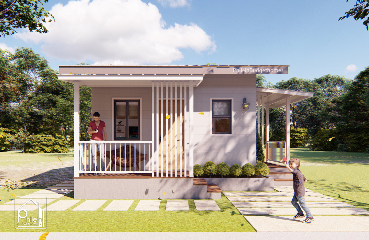Freesia Basic Kit | 30sqm One Bedroom Small House Design with Modern Interior Floor Plan (DIGITAL DOWNLOAD)