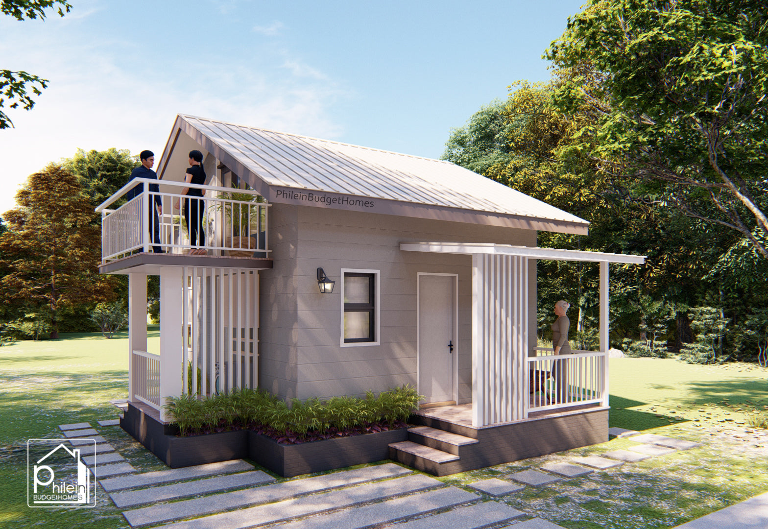 Freesia 2.0 Basic Kit | 41sqm Small House with Attic Plan (DIGITAL DOWNLOAD)