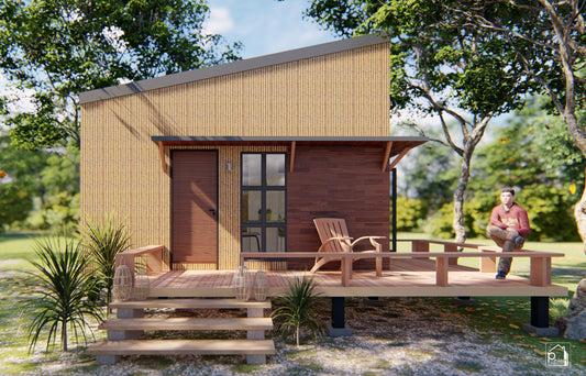 Gladiolus 2.0 Basic Kit | 24sqm Tiny House with Loft Floor Plan (DIGITAL DOWNLOAD)