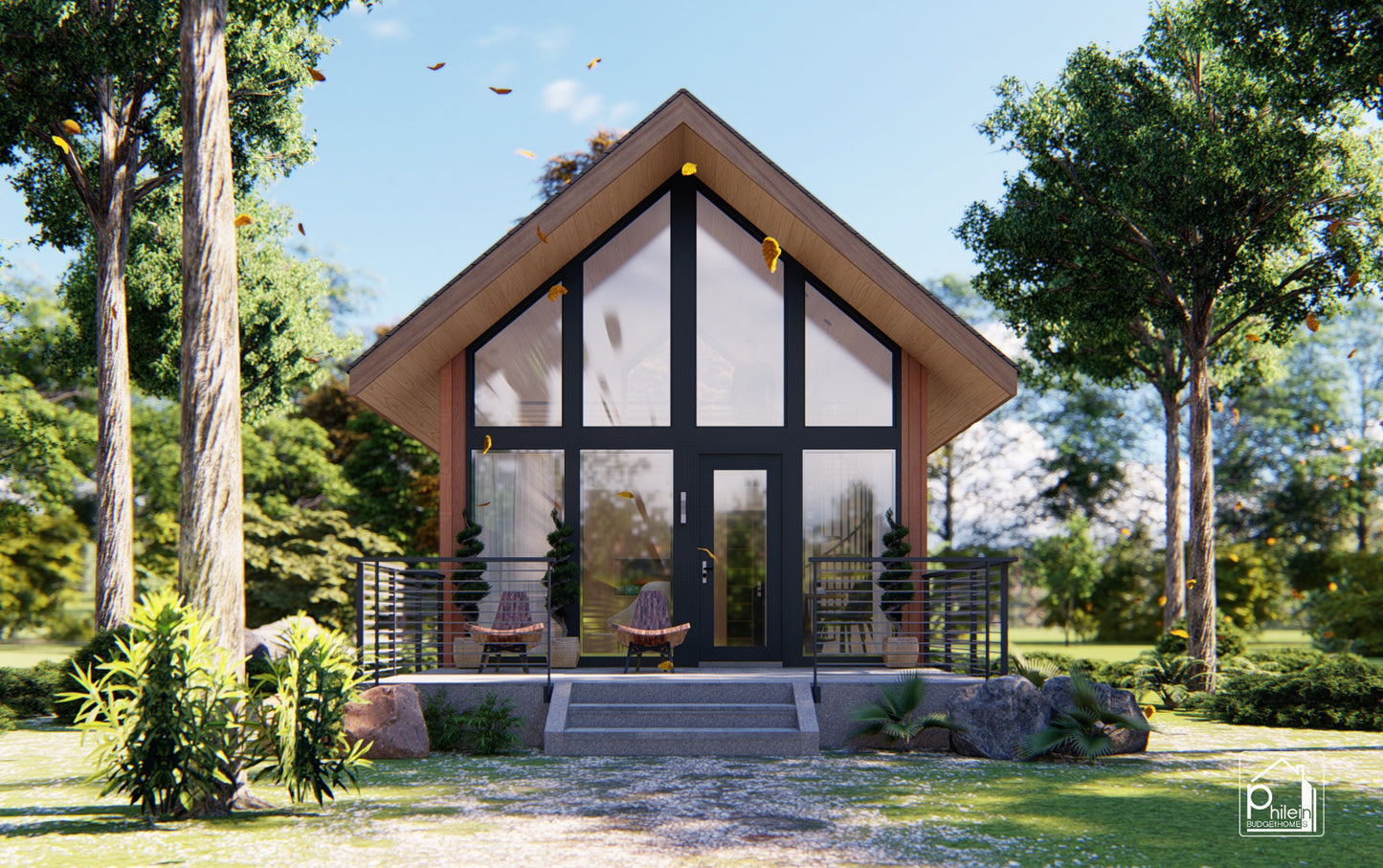 Santan Layout Kit | 40sqm Charming Small House Perfect for Airbnb Rental, Floor Plan & Elevations (Digital Download)