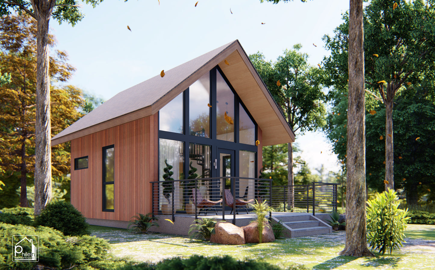 Santan Layout Kit | 40sqm Charming Small House Perfect for Airbnb Rental, Floor Plan & Elevations (Digital Download)