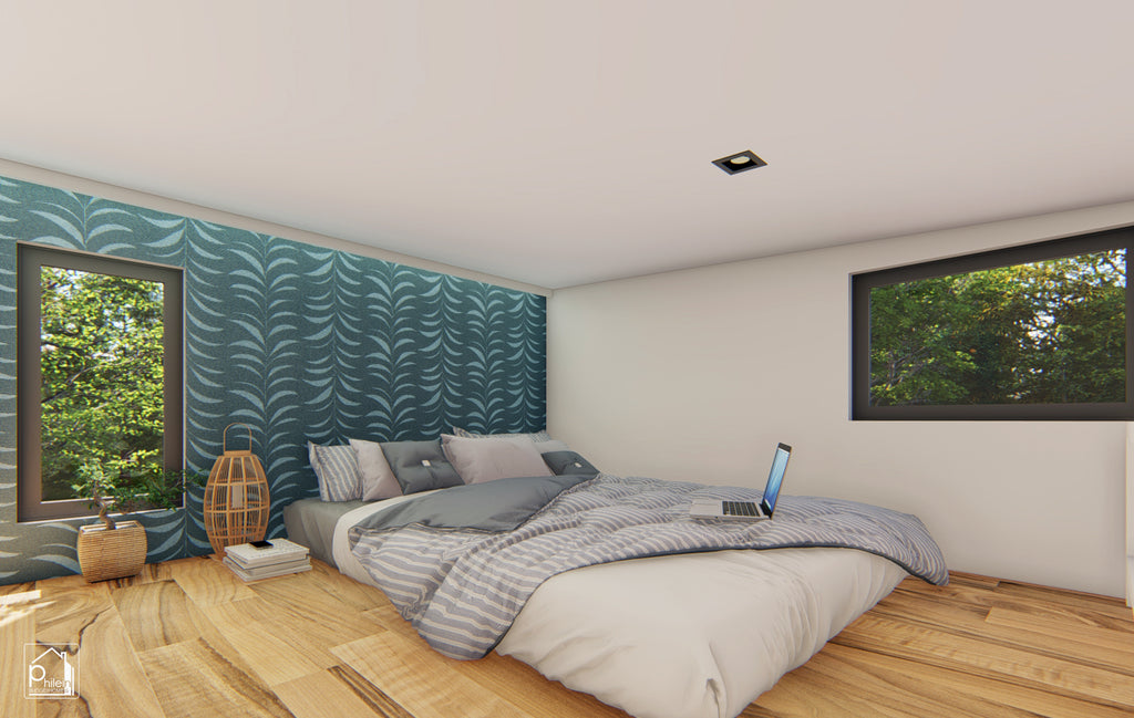 Ivy Layout Kit | 28sqm Tiny House with Loft Floor Plan & Elevations (Digital Download)