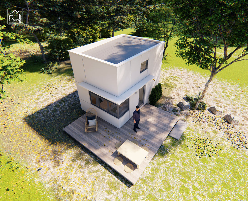 Ivy Layout Kit | 28sqm Tiny House with Loft Floor Plan & Elevations (Digital Download)