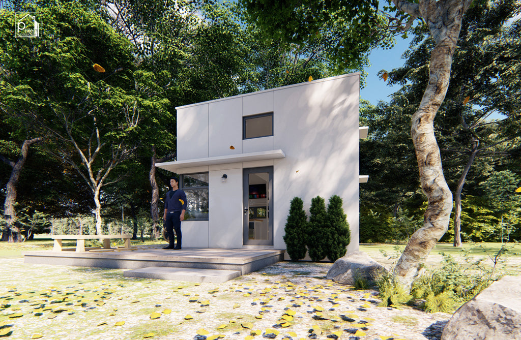 Ivy Layout Kit | 28sqm Tiny House with Loft Floor Plan & Elevations (Digital Download)