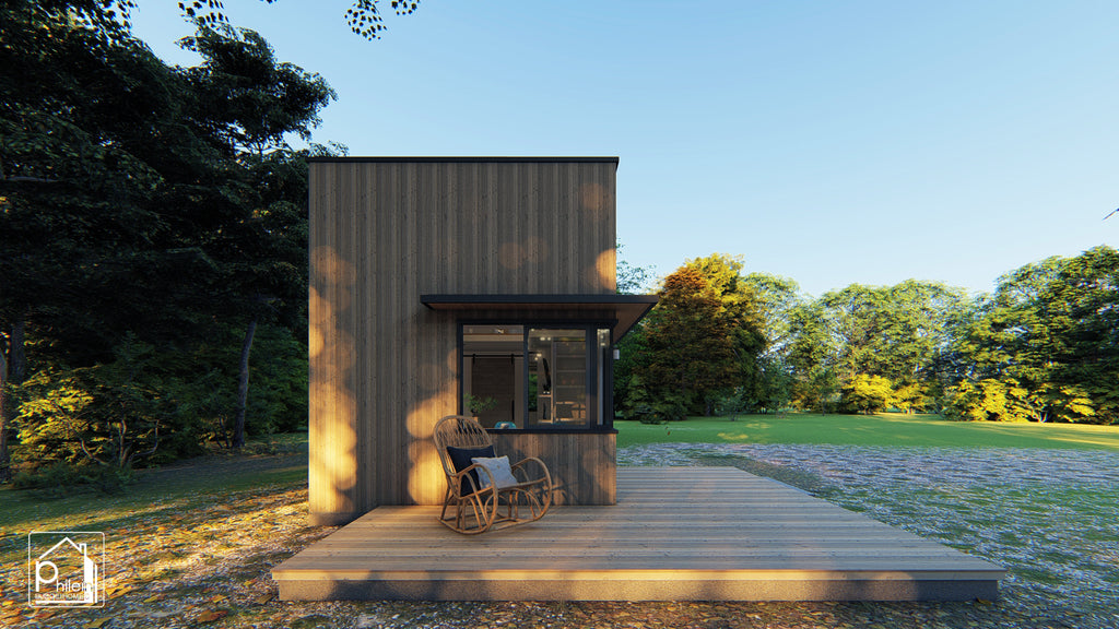 Ivy 2.0 Layout Kit | 27sqm Tiny House Design with Loft Floor Plan & Elevations (Digital Download)