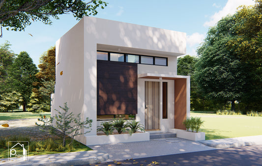 Cassia Basic Kit | 43sqm Small House Design with Loft Floor Plan (DIGITAL DOWNLOAD)