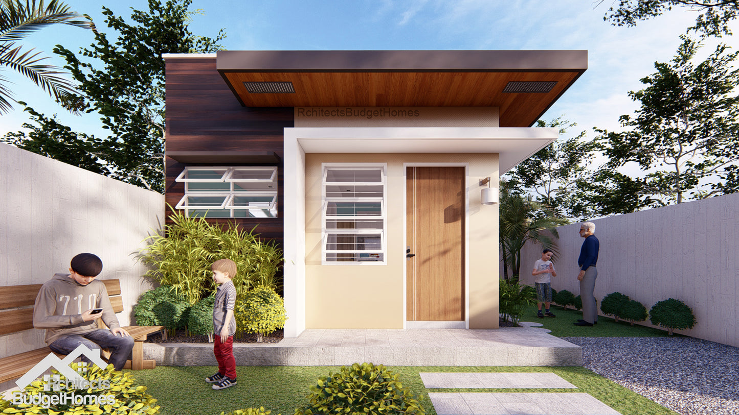 Aries Basic Kit | 19sqm One Bedroom Small House Floor Plan (DIGITAL DOWNLOAD)